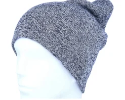 Clearance Beechfield Heather Navy Long Blank Beanie -