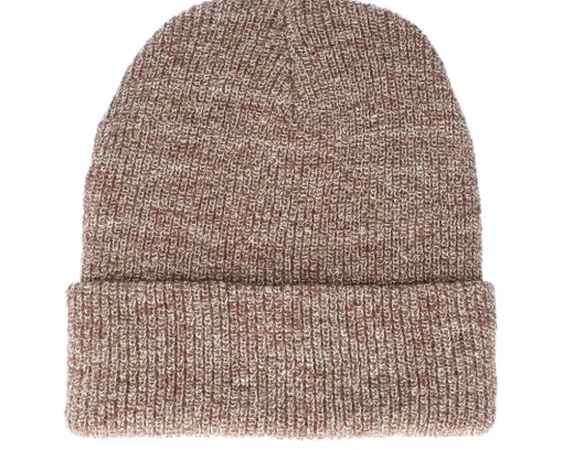 Cuff Beanies-Beechfield Heather Oatmeal Heritage Cuff - Beige