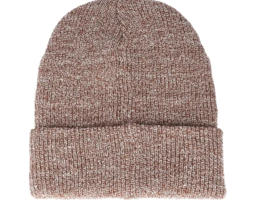 Cuff Beanies-Beechfield Heather Oatmeal Heritage Cuff - Beige