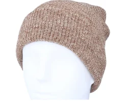 Cuff Beanies-Beechfield Heather Oatmeal Heritage Cuff - Beige