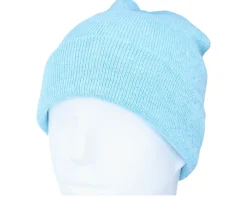 Cuff Beanies-Beechfield Heather Surf Cuff Blank Beanie - Blue