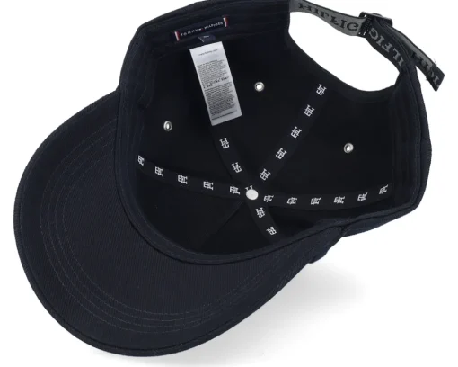 Adjustable-Tommy Hilfiger Heavy Twill Cap Black Adjustable -