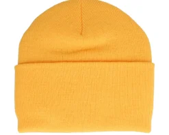 Cuff Beanies-Yupoong Heavyweight Gold Beanie - Yellow