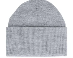 Blank Beanies-Yupoong Heavyweight Heather Beanie - Grey