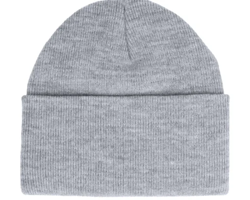 Blank Beanies-Yupoong Heavyweight Heather Beanie - Grey