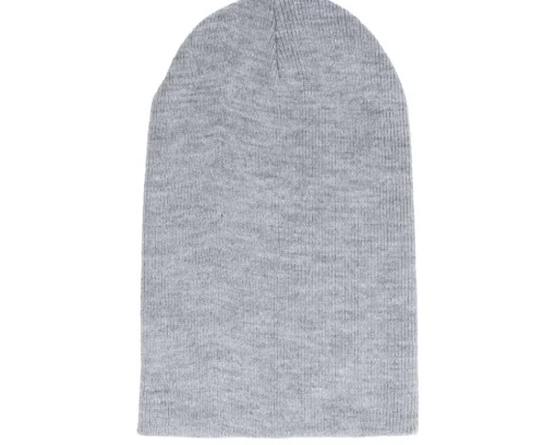 Blank Beanies-Yupoong Heavyweight Heather Beanie - Grey
