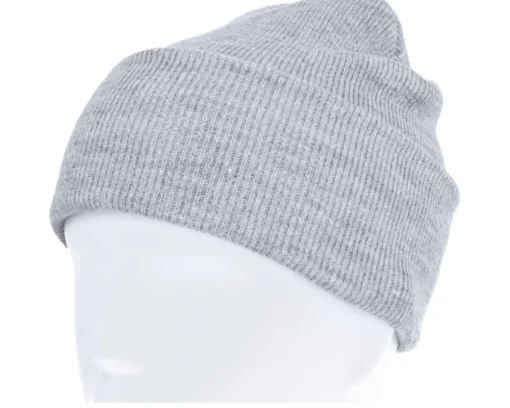 Blank Beanies-Yupoong Heavyweight Heather Beanie - Grey