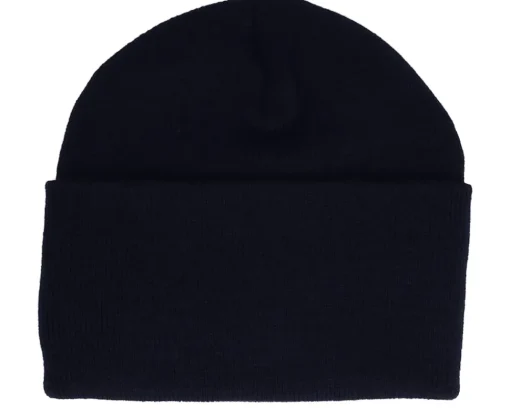 Fashion Yupoong Heavyweight Navy Beanie - Blue