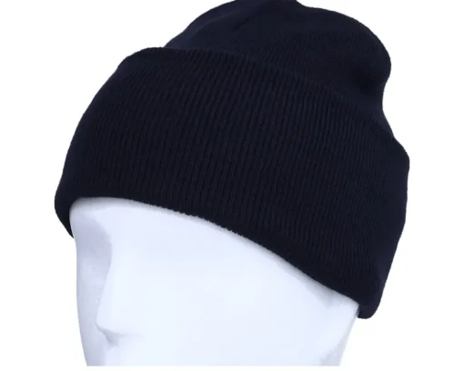 Blank Beanies-Yupoong Heavyweight Navy Beanie - Blue
