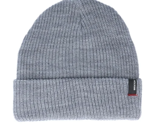 Cuff Beanies-Brixton Heist Light Heather Grey Cuff -