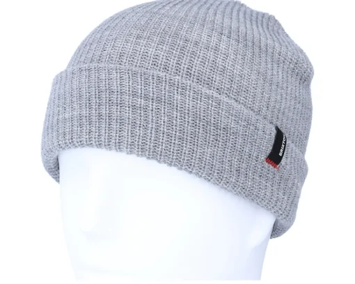 Cuff Beanies-Brixton Heist Light Heather Grey Cuff -
