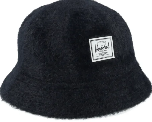 Discount Herschel Henderson Hat Faux Mohair Black Bucket -
