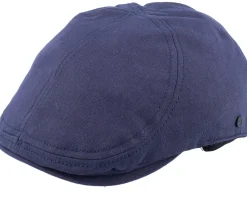 Hot Upfront Henry Duckbill Navy Blue Flat Cap -