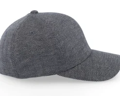 Flexfit-Flexfit Heringbone Melange Dark Heather Grey -