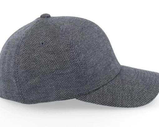 Flexfit-Flexfit Heringbone Melange Dark Heather Grey -
