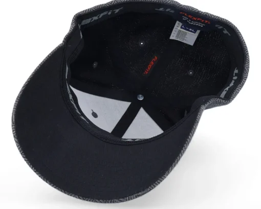 Flexfit-Flexfit Heringbone Melange Dark Heather Grey -