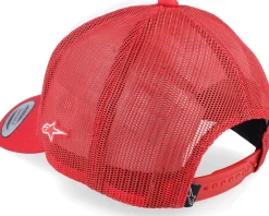 Trucker-Alpinestars Heritage Patch Hat White/Red Trucker -