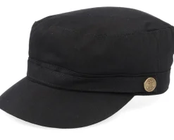 Army-Jaxon & James Herringbone Cap Army - Black