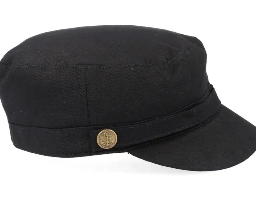 Army-Jaxon & James Herringbone Cap Army - Black