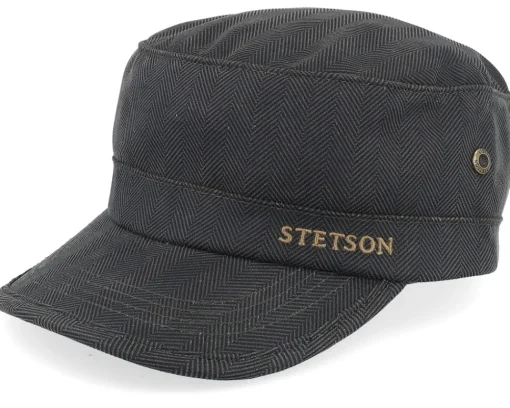 Discount Stetson Herringbone Dark Olive Herringbone Army -