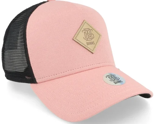 Trucker-Djinns Hft Cap Cotton Knit Salmon/Black Trucker -