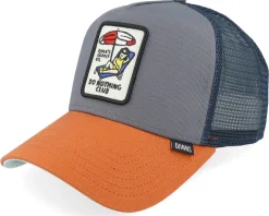 Trucker-Djinns Hft Cap Dnc New 1.5 Charcoal/Rust A-Frame Adjustable -