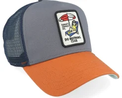 Trucker-Djinns Hft Cap Dnc New 1.5 Charcoal/Rust A-Frame Adjustable -