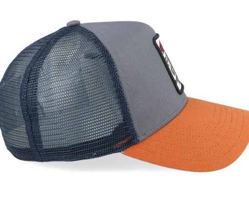 Trucker-Djinns Hft Cap Dnc New 1.5 Charcoal/Rust A-Frame Adjustable -