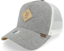 Trucker-Djinns Hft Cap Jersey Patch Grey Heather/White Trucker -