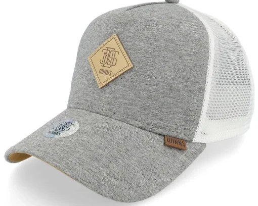 Trucker-Djinns Hft Cap Jersey Patch Grey Heather/White Trucker -