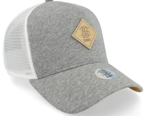 Trucker-Djinns Hft Cap Jersey Patch Grey Heather/White Trucker -