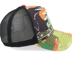 Trucker-Djinns Hft Cap Just Wild Berry/Green/Orange A-Frame Trucker -