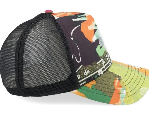 Trucker-Djinns Hft Cap Just Wild Berry/Green/Orange A-Frame Trucker -
