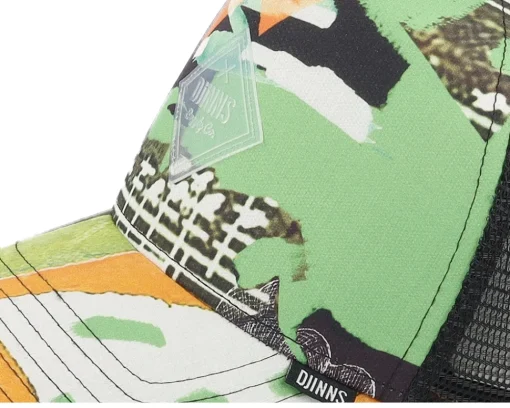 Trucker-Djinns Hft Cap Just Wild Berry/Green/Orange A-Frame Trucker -