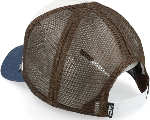 Trucker-Djinns Hft Cap Lazy Mermaid White/Navy/Brown Trucker -