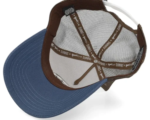 Trucker-Djinns Hft Cap Lazy Mermaid White/Navy/Brown Trucker -