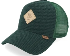 Trucker-Djinns Hft Cap Waffle Corduroy A-Frame Trucker - Green