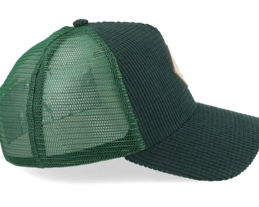 Trucker-Djinns Hft Cap Waffle Corduroy A-Frame Trucker - Green