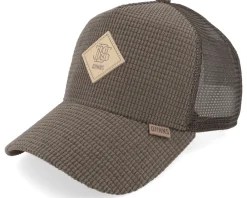Trucker-Djinns Hft Cap Waffle Corduroy A-Frame Trucker - Green