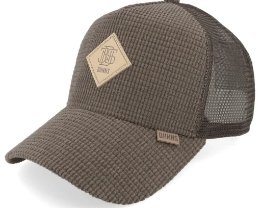 Trucker-Djinns Hft Cap Waffle Corduroy A-Frame Trucker - Green