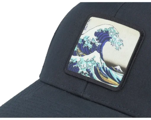 Trucker-Public Domain Hokusai The Great Wave A-Frame Trucker - Black