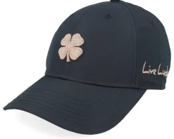 Adjustable-Black Clover Hollywood Ladies Cap Black/Rose Gold Adjustable -