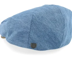 Flat Caps-Brixton Hooligan Denim/Corduroy Snap Flat Cap -