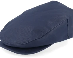 Flat Caps-Brixton Hooligan Snap Cap Washed Navy Flat Cap -