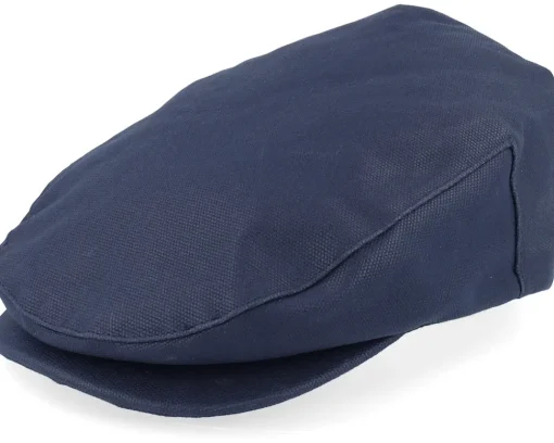 Flat Caps-Brixton Hooligan Snap Cap Washed Navy Flat Cap -