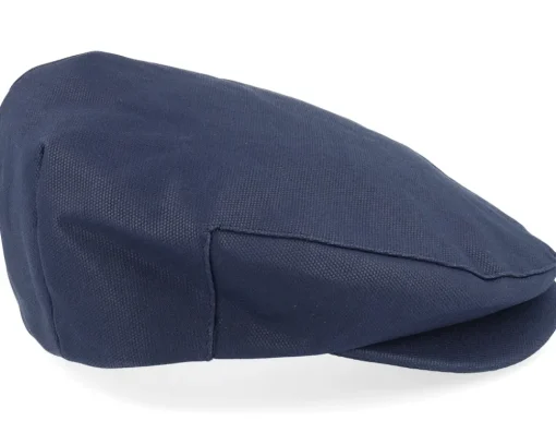 Flat Caps-Brixton Hooligan Snap Cap Washed Navy Flat Cap -