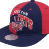 Snapback-Mitchell & Ness Houston Rockets Pinwheel Of Fortune Navy/Red Snapback - Red, Blue
