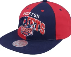 Snapback-Mitchell & Ness Houston Rockets Pinwheel Of Fortune Navy/Red Snapback - Red, Blue