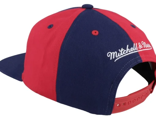 Snapback-Mitchell & Ness Houston Rockets Pinwheel Of Fortune Navy/Red Snapback - Red, Blue