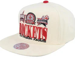Sale Mitchell & Ness Houston Rockets Reframe Retro Off Snapback - White